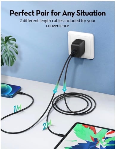 كيابل من راف باور كيبل 2M و كيبل 1M تيب سي/ تايب س...