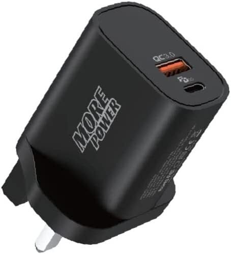 شاحن جداري 20W بمنفذينPD و USB