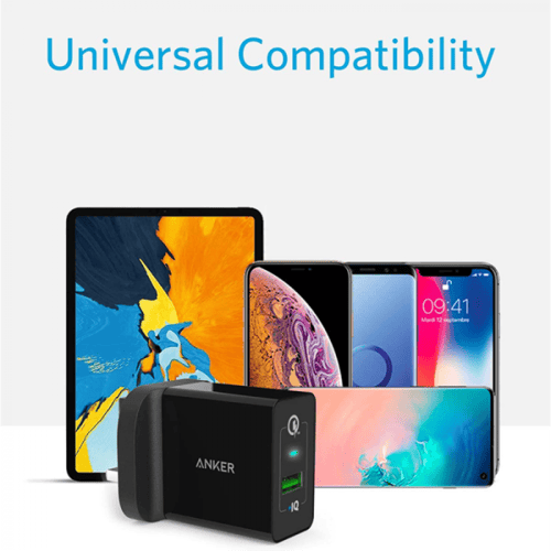 شاحن جداري انكر باوربورت بلس1 بمنفذ USB