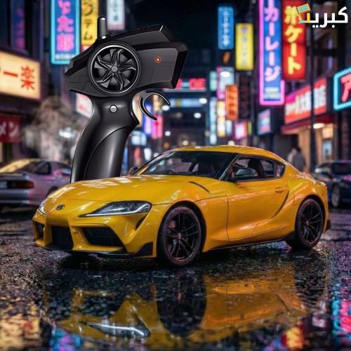 سيارة درفت يابانية مع كفرات اضافية | اصفر