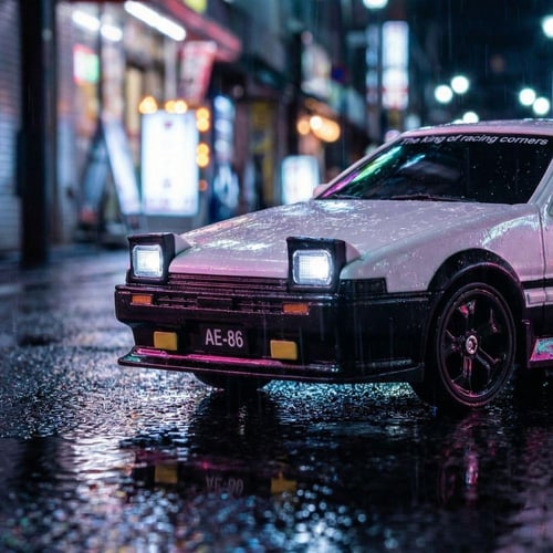 سيارة درفت يابانية | مع كفرات اضافية