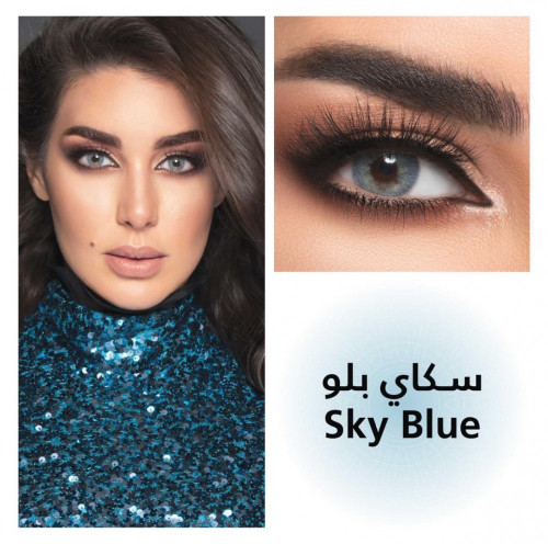 عدسات لنس مي سكاي بلوLENS ME SKY BLUE CONTACT LENS...