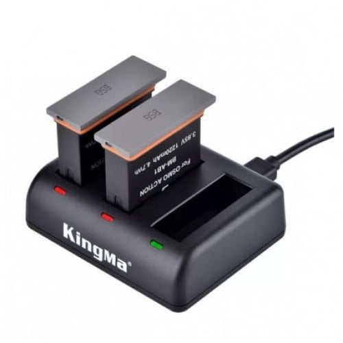 KingMa Baterai & Charger Set for DJI OSMO ACTION C...