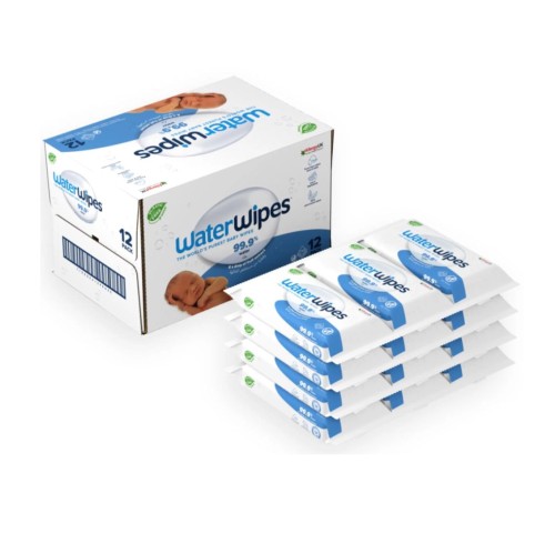 واتر وايبس مناديل اطفال مائية كرتون 12 عبوة