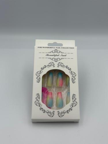 A 24-piece nail set in long size