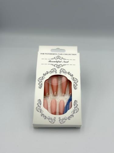 A 24-piece nail set in long size