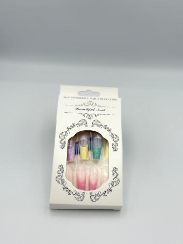 A 24-piece nail set in long size