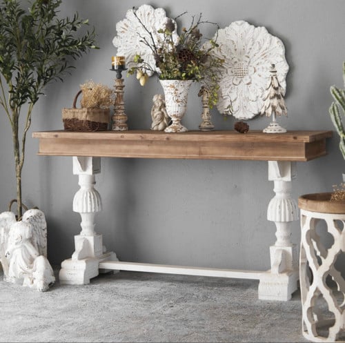 مدخل خشب ريفي