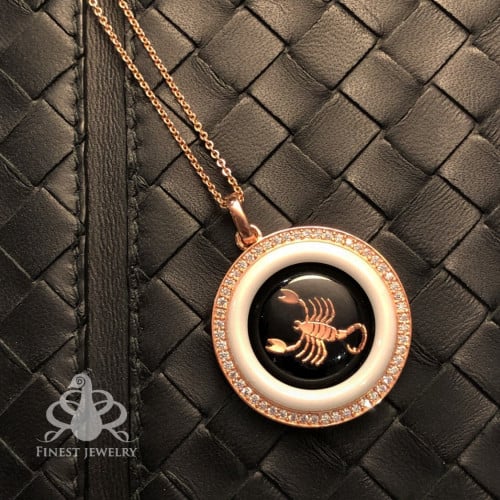 قلادة الأبراج بإطار السيراميك الداخلي