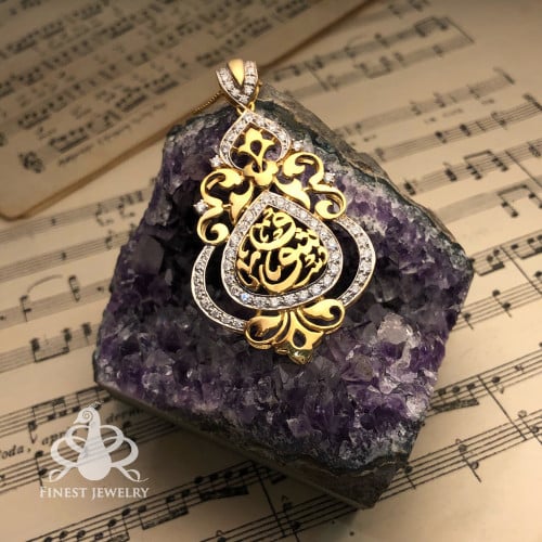 قلادة دمعة بلأسماء والزخرفة