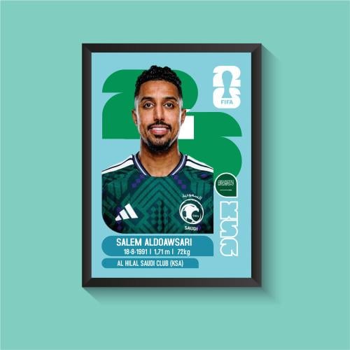 لوحة سالم الدوسري كاس العالم 2026