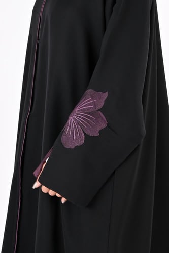 عباية انترنت بتطريز موف