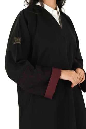 عباية كريب اكمام عودي