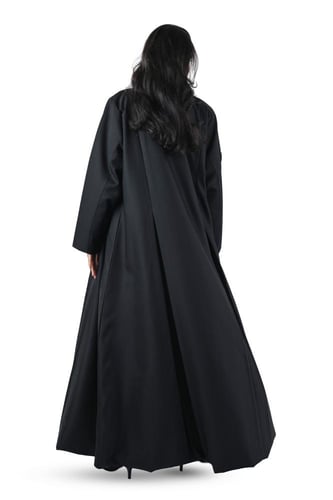 عباية كريب بليزر مبطن اسود