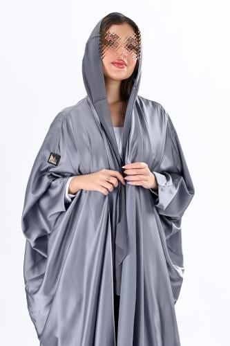 عباية مشلح سماوي بقيطان ناعم