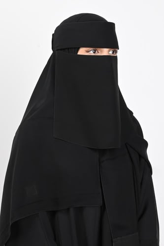 نقاب حرائر مطاط بردة ولاصق