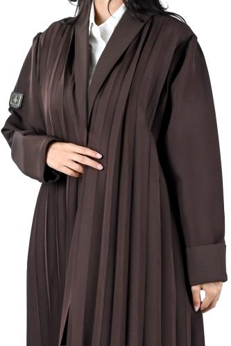 عباية كريب كلوش بكسرات