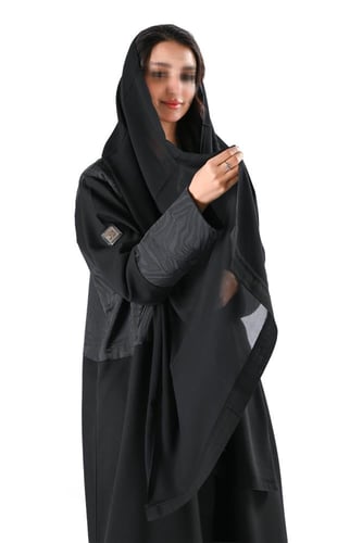 عباية كريب مع جكار