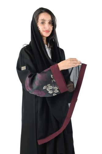 عباية كريب مع جكار