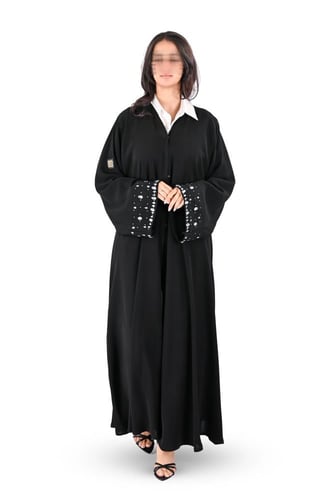 عباية كريب رسمي شك يدوي