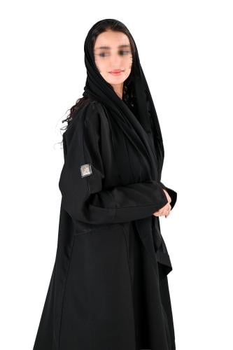 عباية كلوش بقيطان اسود