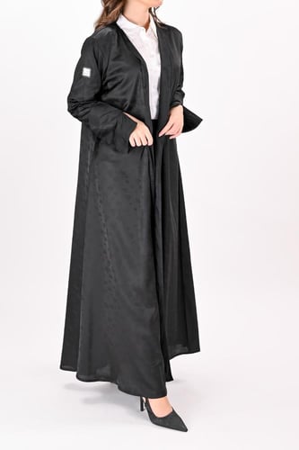 عباية كريب كلوش اسود