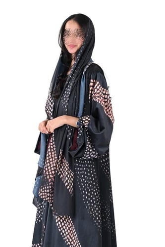 مخمل طباعة كلوش كم مربع