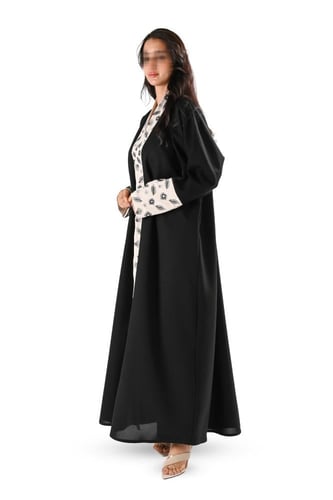 عباية كريب مع تطريز