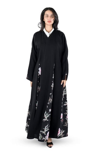 عباية كريب كلوش بقماش شيفوان