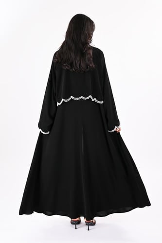 عباية ملكي شك يدوي فضي