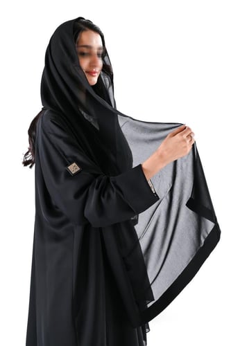 عباية دبل كلوش بقيطان اسود