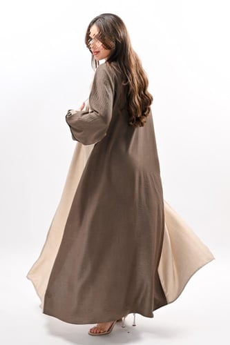 عباية كريب بلونين