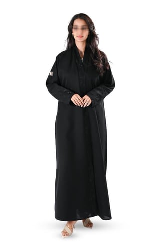 عباية كريب مع تطريز