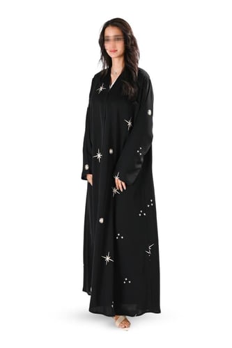 عباية بلاك بيري بتطريز منثور