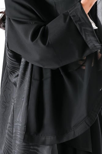 عباية كريب مع جكار