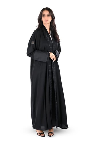 عباية بلاك بيري مطرز اسود