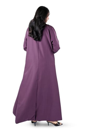 عباية كريب بليزر مبطن عودي