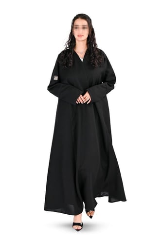 عباية كلوش بقيطان اسود