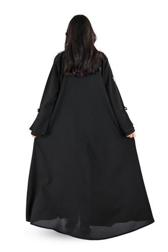 عباية كريب بتحديد اسود