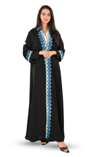 عباية انترنت بتطريز ملون