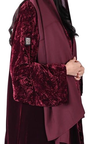 عباية مخمل كلوش عودي