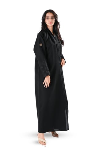 عباية كريب مع تطريز