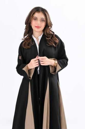 عباية كلوش بقماش بني