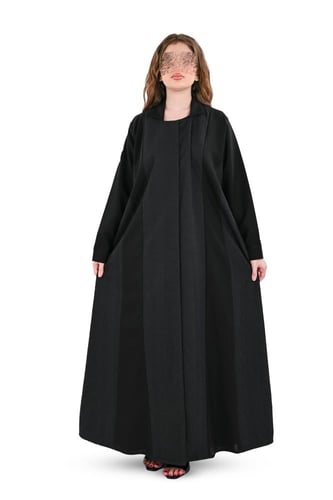 عباية كريب مع تطريز