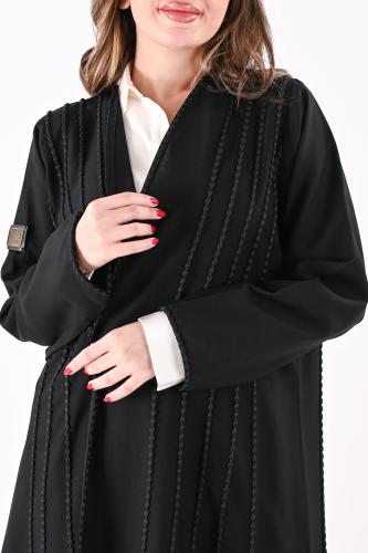 عباية كريب بقيطان اسود