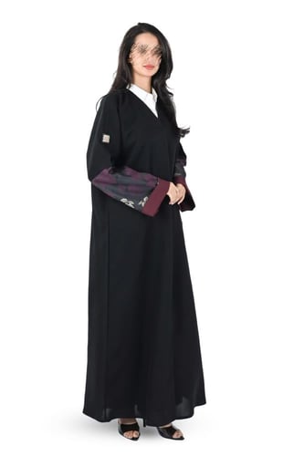 عباية كريب مع جكار