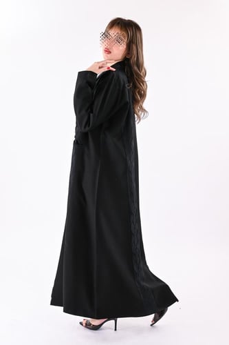 عباية كريب بليزر بجيوب