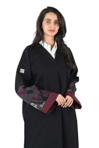 عباية كريب مع جكار