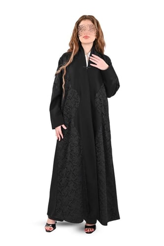 عباية بدنتيل من الجوانب