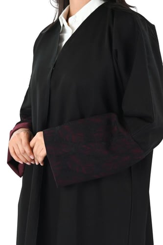 عباية كريب اكمام عودي